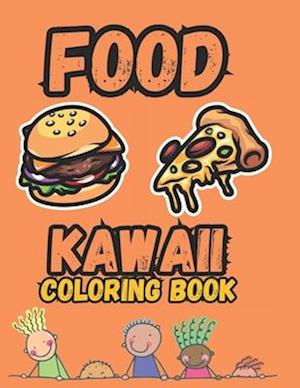 Simple Food Coloring Book and Easy Designs for Adults and Kids, Large Print Images to Color