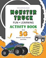 Monster Truck Fun and Learning Activity Book