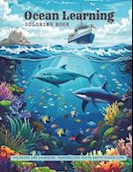 Ocean learning coloring book