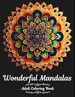 Wonderful Mandalas Adult Coloring Book