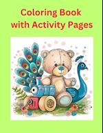 Children's Coloring Book with Activity Pages