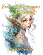 Fantasy Elf Princesses Coloring Book