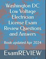 Washington DC Low Voltage Electrician License Exam Review Questions and Answers