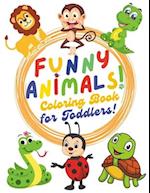 Funny Animals Coloring Book for Toddlers