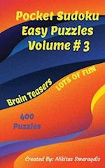 Pocket Sudoku Easy Puzzles Volume 3