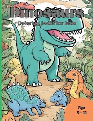 Dinosaurs. Coloring book for kids.