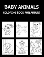 Baby Animals Coloring Book For Adults