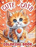 Cute Cats Coloring Book for Kids Ages 4-8: Adorable Meows, Pawsitively Simple Fun with Playful Kitties. Unique Easy Colouring Pages Bursting with Whis