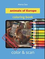 Animals of Europe Coloring Book