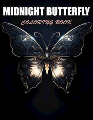 Midnight Butterfly Coloring Book