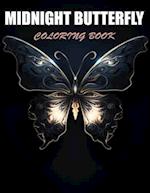 Midnight Butterfly Coloring Book