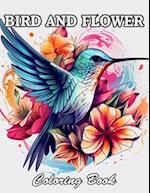 Bird and Flower Coloring Book for Adult