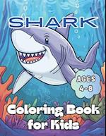 Shark Coloring Book for Kids Ages 4-8