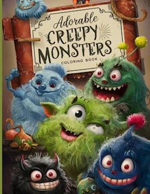 Adorable Creepy Monsters Coloring Book