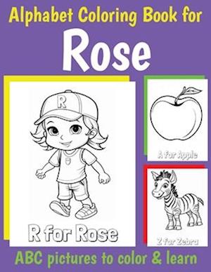 Rose Personalized Coloring Book