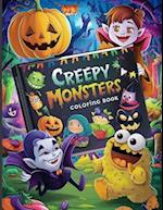 Creepy Monsters Coloring Book