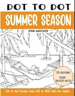 Dot to Dot Summer Season for Adults