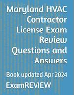 Maryland HVAC Contractor License Exam Review Questions and Answers