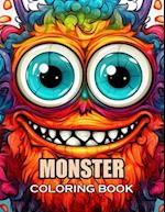 Monster Coloring Book for Adults