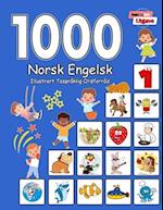 1000 Norsk Engelsk Illustrert Tospråklig Ordforråd (Svart og Hvit Utgave)