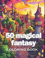 50 magical fantasy coloring book