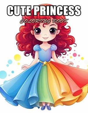 Cute Princess Coloring Book For Kids