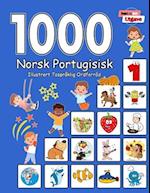 1000 Norsk Portugisisk Illustrert Tospråklig Ordforråd (Svart og Hvit Utgave)