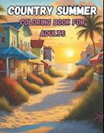 Country Summer Coloring Book for Adults