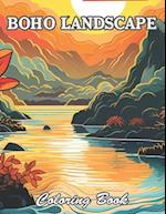 Boho Landscape Coloring Book for Adults