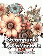 Steampunk Flower Mandala Coloring Book