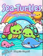 Sea Turtles Coloring Book for Kids Ages 4+