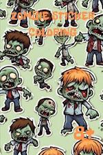 Zombie Stickers Coloring