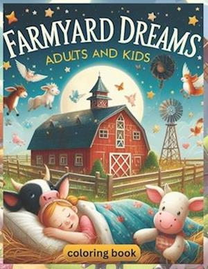 Farmyard Dreams coloring book adults and kids