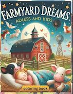 Farmyard Dreams coloring book adults and kids