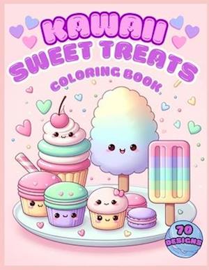 Kawaii Sweet Treats Coloring Book