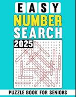 2025 Easy Number Search Puzzle Book For Seniors