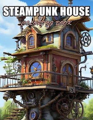 Steampunk House Coloring Book