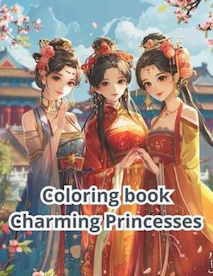 &#1057;oloring book Charming Princesses