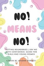 No! Means no! Setting boundaries Say no with confidence