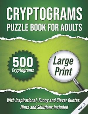 Cryptograms Puzzle Book For Adults