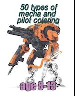 50 types of mecha and polot coloring