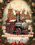 Steampunk Christmas Coloring Book