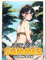 Sexy Girls Summer Coloring book