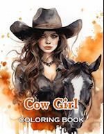 Cow Girl Coloring Book