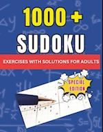 1000+Sudoku Exercises With Solutions for Adults