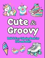 Cute & Groovy Coloring Book