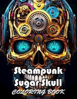 Steampunk Sugar Skull Coloring Book