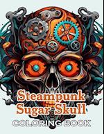 Steampunk Sugar Skull Coloring Book