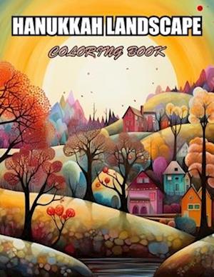 Hanukkah Landscape Coloring Book