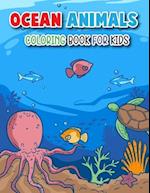 Cute Ocean Animals Coloring Book For Kids